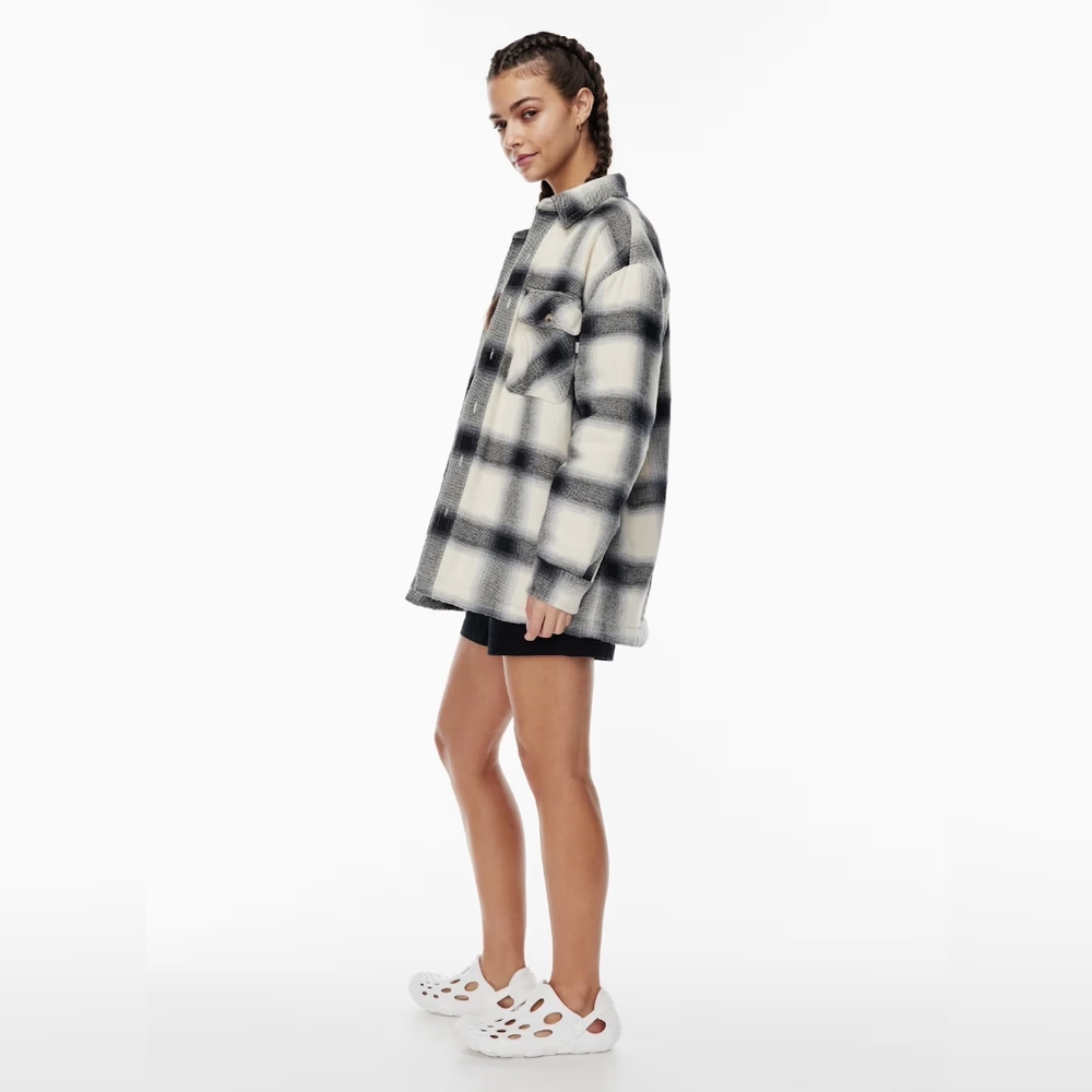 aritzia prospect shirt jacket TNA